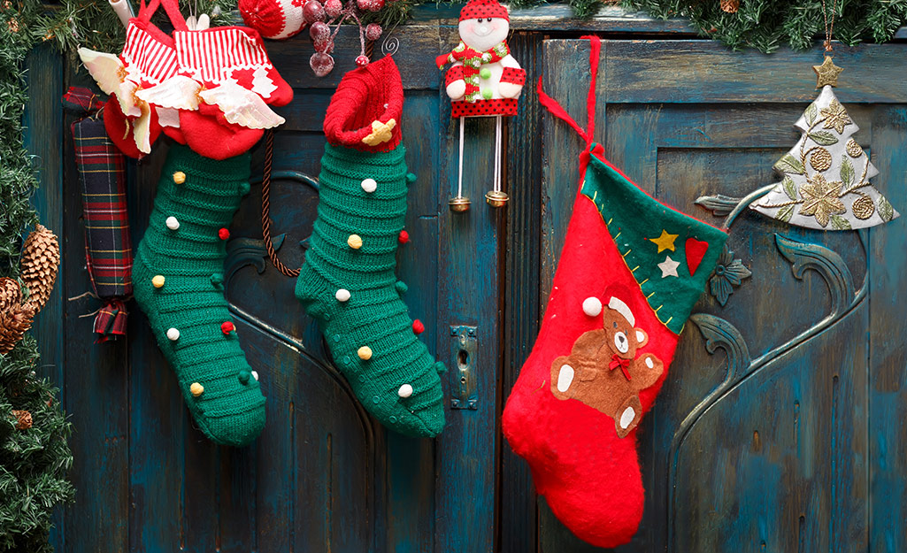 hang stockings without a fireplace